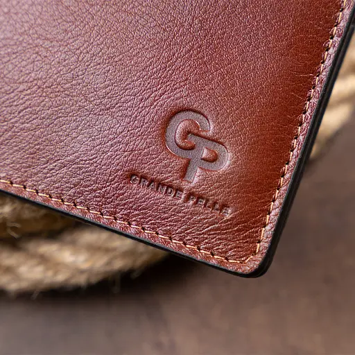 Мужской кожаный кошелек Grande Pelle 11х9х2.5 см acs0015932 - фото 9