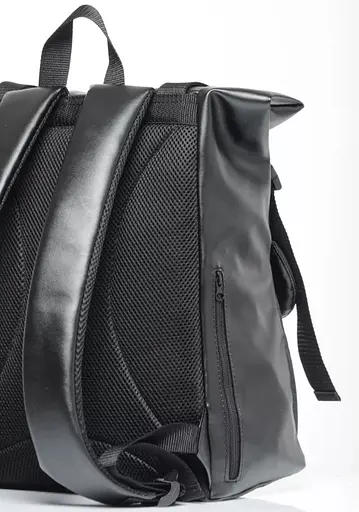 Рюкзак ролл Sambag унісекс RollTop Milton принт крокодила з клапаном чорний 41 х 30 х 16 см (24251070) - фото 5