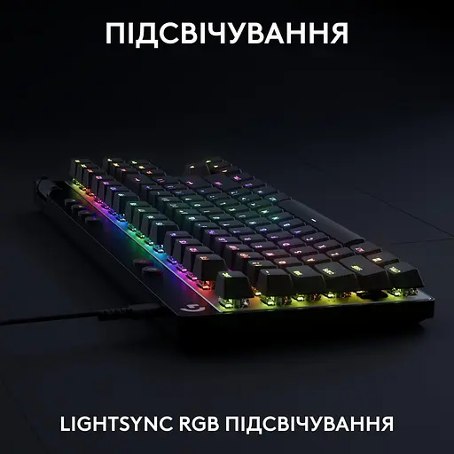 Клавіатура Logitech G PRO X TKL RAPID Gaming (L920-013233) Black (920-013233) - фото 6