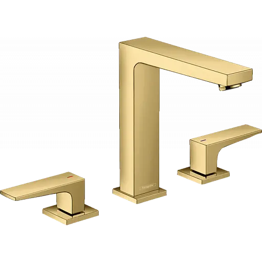Змішувач Hansgrohe Metropol 160 для умивальника на 3 отвори Polished Gold Optic 32515990 Золотий - фото 1