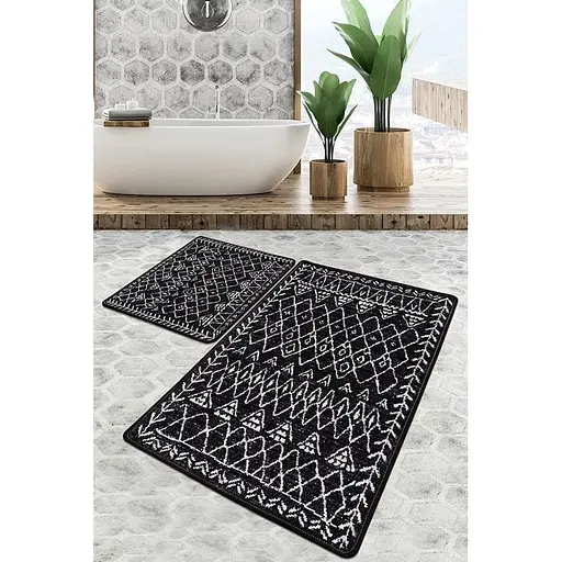 Набір килимків для ванної кімнати Chilai Home Soho Banyo Halisi Djt 60 x 100 + 50 x 60