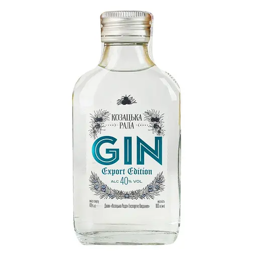 Джин Козацька Рада Експортне видання 40% 100 мл - фото 1