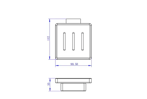 Мильниця настінна Imprese Bitov 110300, Хром - фото 2