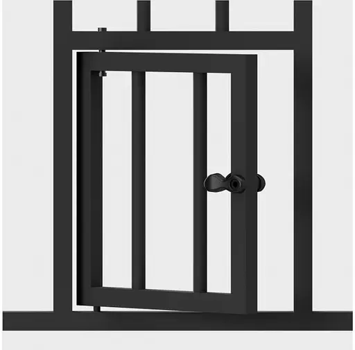 Барьер межкомнатный-лестничный Tulano Guardian 2.0 Black 75-96 см - фото 3