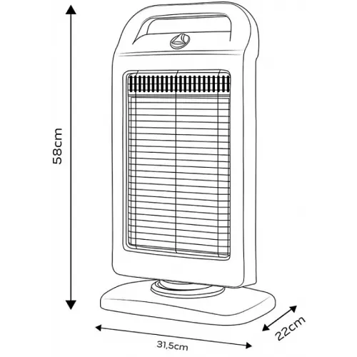 Інфрачервоний обігрівач Neo Tools 1,2 кВт (90-113) - фото 6