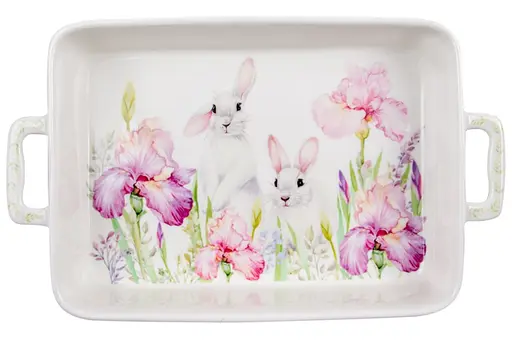 Блюдо для запекания Lefard Кролик в цветах 32.5x19x6 см (924-803) - фото 2
