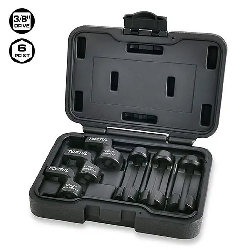 Набор головок для снятия датчиков температуры выхлопных газов 6 шт. Toptul hoz0014596 - фото 2