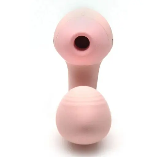 Вакуумний вібратор KisToy Tina Mini Light Pink - фото 3