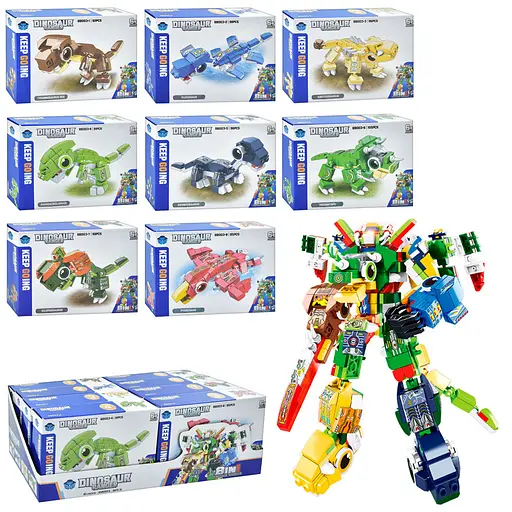 Конструктор Динозавр, від 91 деталі, (В асортименті) - фото 2