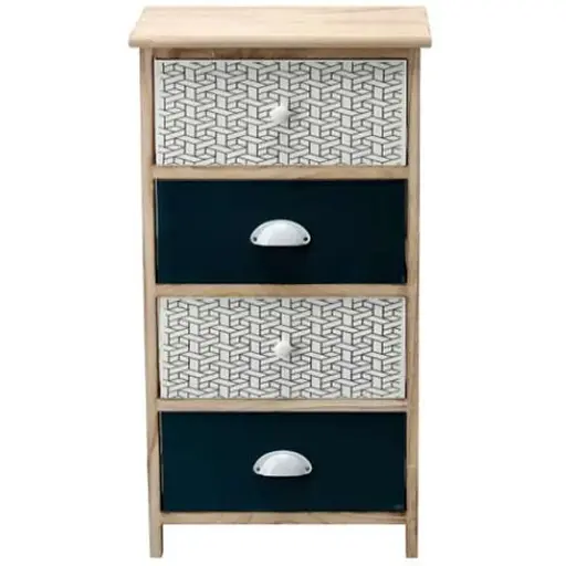 Комод деревянный Chomik Hans на 4 ящика изумрудный - фото 3