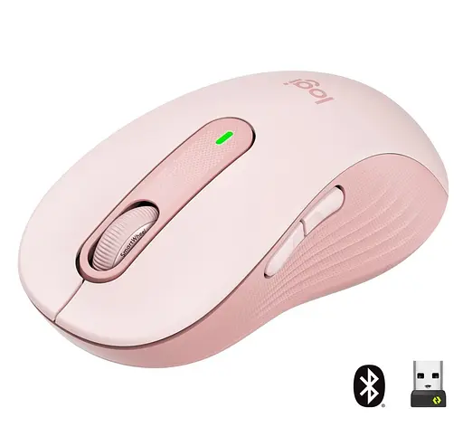 Беспроводная мышь Logitech Signature M650 Wireless Rose (910-006254) - фото 1