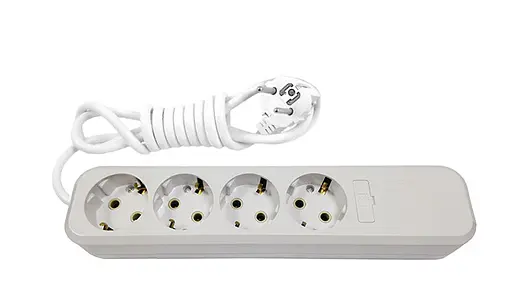 Сетефой удлинитель 5 метров 4 гнезда (провод 100% медь) с заземлением MODERN (18286) ТМ LUMANO - фото 1