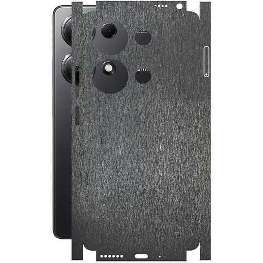 Защитная пленка StatusSKIN для Xiaomi Redmi Note 13 Pro 4G Корпус Винил Металл черный - фото 1