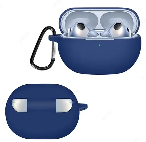 Чохол-накладка DK Silicone Candy Friendly із карабіном для Huawei FreeBuds Pro 3 (dark blue) - фото 2