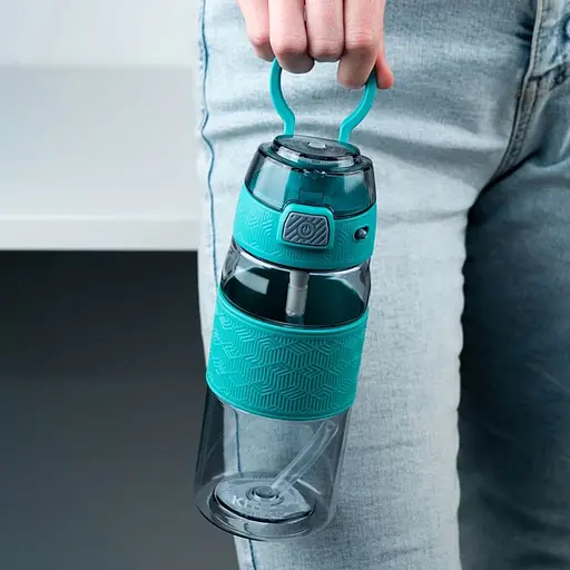 Бутылочка для воды Kite 600 мл серо-зеленая (K24-1201-1) - фото 7