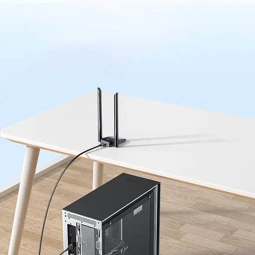 WiFi адаптер Baseus FastJoy Series 1300Mbps (External Antenna) (B01317600111-05) Cluster Black - фото 8