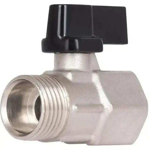 Кран кульовий міні Thermo Alliance Forte 1/2" ВЗ прямий, півметелик SF266W15 - фото 1