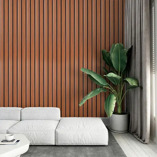 Рейка декоративная Wall Sticker PS 2900х120х12 мм Темный дуб SW-00001746 - фото 7