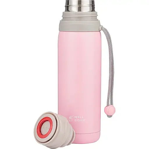 Термос Well Done 500 мл рожевий (WD-7025P) - фото 2