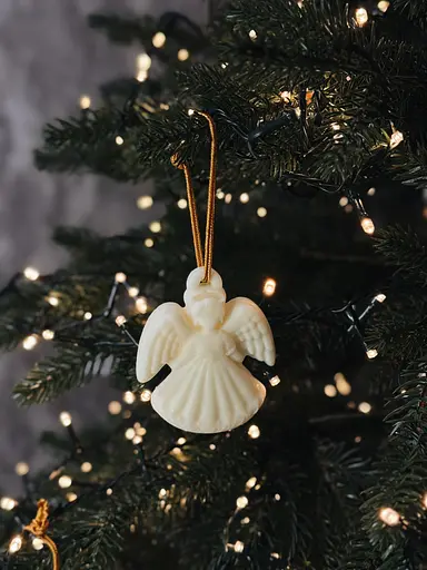 Игрушка-аромасаше на елку Голубой ангелочек - фото 11