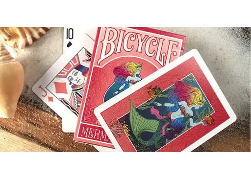 Карты игральные United States Playing Card Company Bicycle Mermaid (red) (02457-1) - фото 4