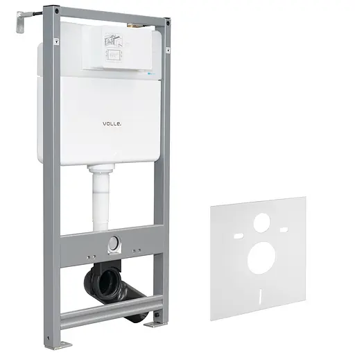 Комплект инсталляция 4 в 1 Volle Master Evo 212010 + унитаз Roca Meridian Rimless A34H242000 с сидением Soft Close, Белый - фото 5