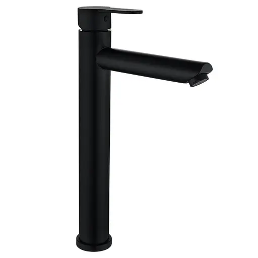 Змішувач для умивальника Zerix DAX-001-A-High Black ZX4810 Чорний матовий - фото 1