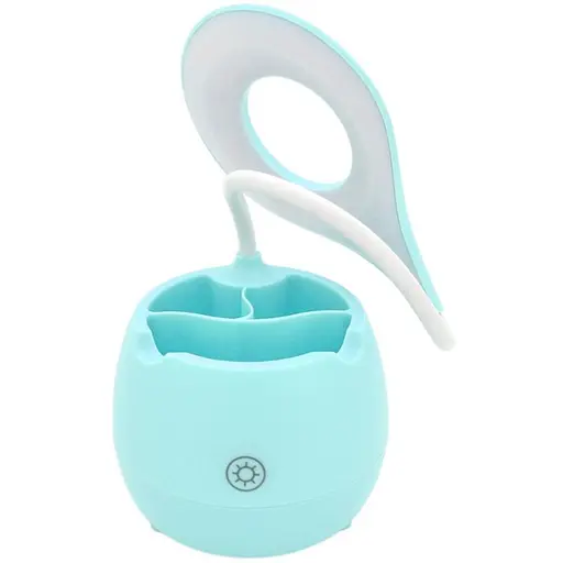 Настільна лампа-органайзер Voltronic SST-813 гнучка 3 режими 4.2V 300mAh microUSB 3 години роботи 42 см 200 г Blue Box