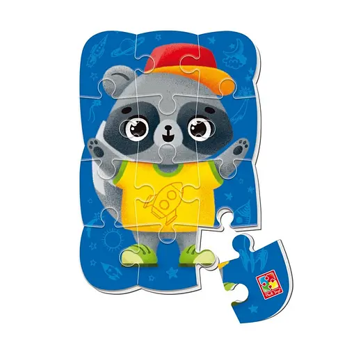 Дитячий магнітний пазл "Єнот" Vladi Toys VT3205-91, 12 елементів - фото 2