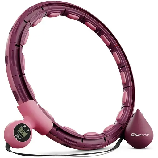 Хулахуп Hop-Sport HS-C113HH масажний з обважнювачем та лічильником рожевий - фото 3