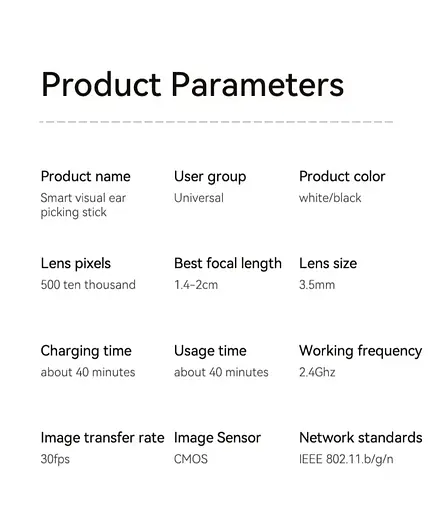 Бездротовий очисник вушної сірки з камерою, безпечний ендоскоп для видалення вушної сірки з камерою - фото 16