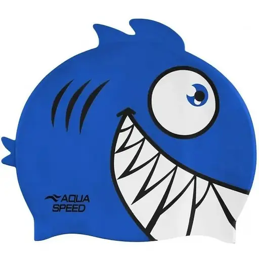 Шапочка для плавання Aqua Speed Zoo Pirana Синій (1000-246-01)