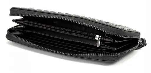 Чоловічий клатч шкіряний, чорний TIDING BAG sum0028928 - фото 3