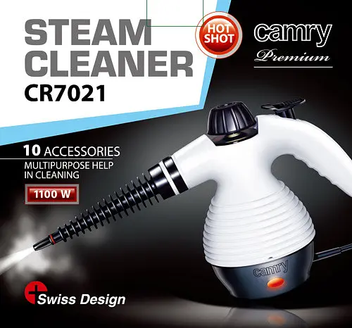 Пароочиститель ручной Camry CR 7021 3,5 bar, 1500w, 350мл - фото 7