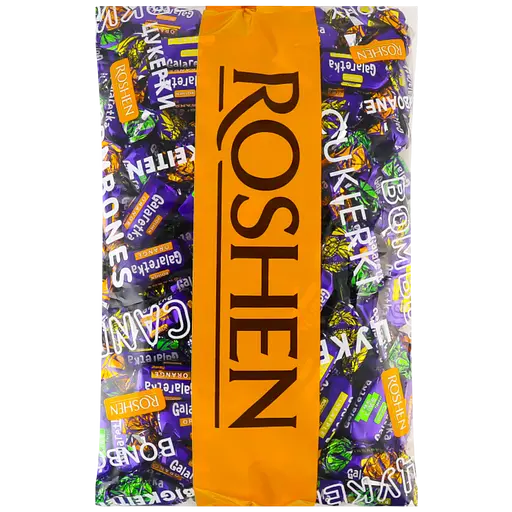 Набор: конфеты Roshen Galaretka + конфеты шоколадные Roshen Орешник 2 кг (2 уп. х 1 кг) - фото 2
