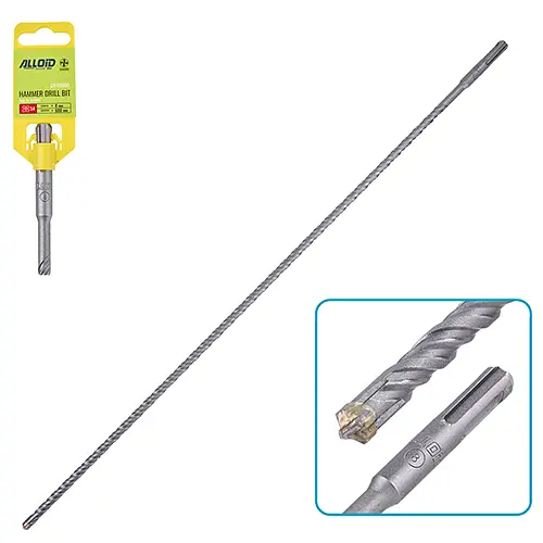 Бур по бетону Alloid Building Tools SDS-plus S4 Quadro 8x600 мм (CH-08600) - фото 2