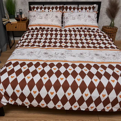 Підковдра Moon&Star Бязь Gold Люкс Heart Patch Двоспальна 175x210 см - фото 2