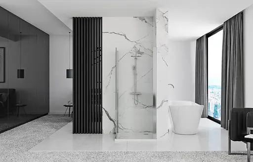 Душова кабіна Rea Maxim 80x80 R REA-K0268, Хром, Права, прозорий - фото 4