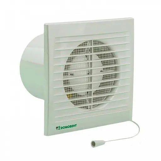 Вытяжной вентилятор Домовент 100 С1В со шнурковым выключателем Белый 30412 - фото 1