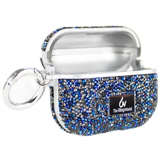 TPU чохол Bling World Rock Diamond для навушників AirPods Pro / Airpods Pro 2 Синій - фото 4