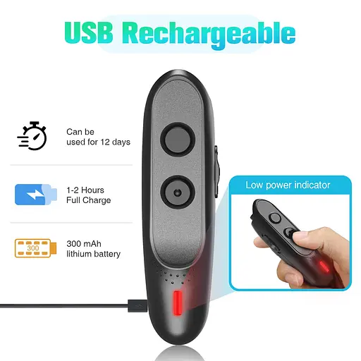 Ультразвуковий відлякувач собак Ultrasonic PU30 акумуляторний Black (17080) - фото 4