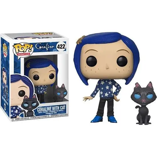 Фигурка Funko Pop Коралина в стране кошмаров Коралина с Котом Бадди Cor aline 10 см Cartoon K KCB 422 - фото 1