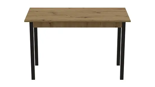 Стіл кухонний Ferrum-decor Маріо 75x120x70 Чорний ДСП Дуб Артізан 16мм (FRD-105733)