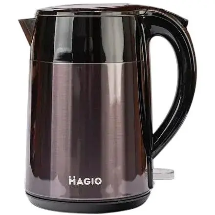 Электрочайник Magio МG-513 1,7л 1800Вт диск, двухслойный корпус из нержавеющей стали, морская волна
