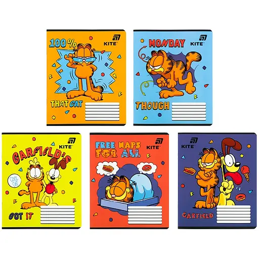 Набір зошитів Kite 12 арк., лін., софт тач + УФ лак, 25 шт. (GF26-234) - фото 1