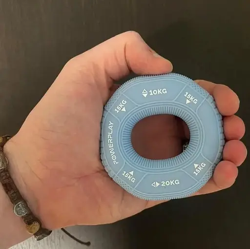 Еспандер кістьовий PowerPlay силіконовий PP-4331 Hand Grip Light 10-15-20 кг Блакитний (PP_4331_Blue_(10-15-20)) - фото 2