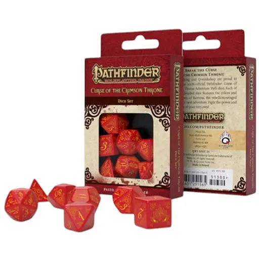 Набор кубиков Pathfinder Curse of the Crimson Throne Dice Set , 7 шт. (SPAT23) - фото 1