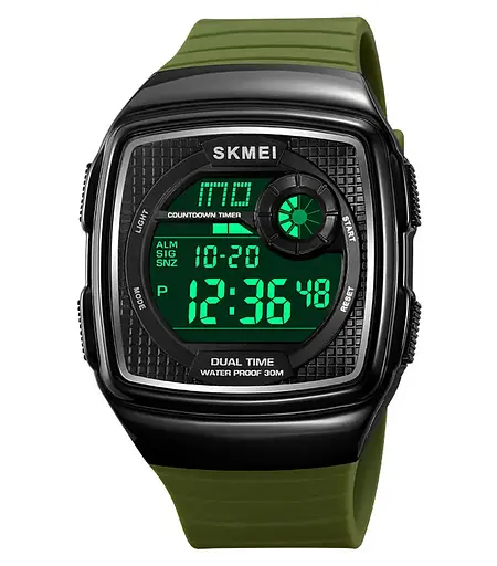 Годинник чоловічий наручний спортивний Skmei 2208 (Зелений) - фото 3