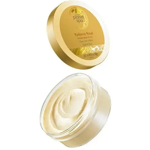 Крем-баттер для тіла Avon Planet SPA з мерехтливим ефектом і ароматом дерева Уд Сяйво золота - фото 1