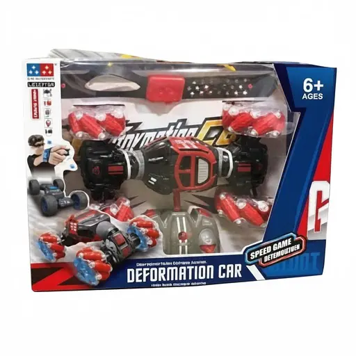 Радіокерована Трюкова Машина UD 2219 A, 1:18, Роликові колеса, Керування жестами, Акум. 3.7V, Підіймається, Червона - фото 2